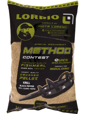 Zanęta Lorpio METHOD CONTEST Krill & Black Pepper 2000g