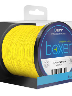 Plecionka Delphin Boxer 4 (fluo żółta)