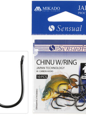 Haczyki Mikado Sensual Chinu W/Ring (z zadziorem)