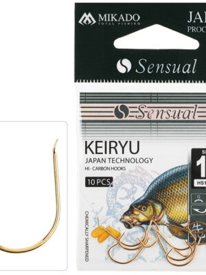 Haczyki Mikado Sensual Keiryu złote (z zadziorem)