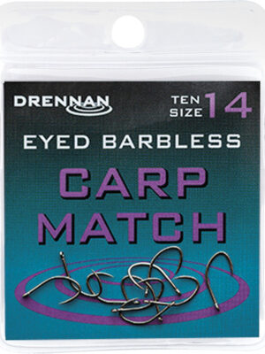 Haczyki bezzadziorowe Drennan Carp Match (bez zadziora)
