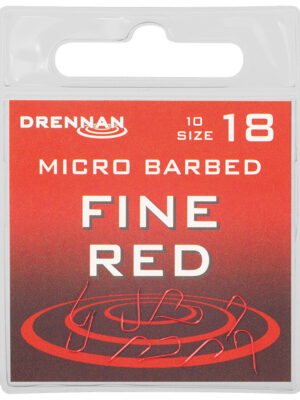 Haczyki Drennan Fine Red (z zadziorem)