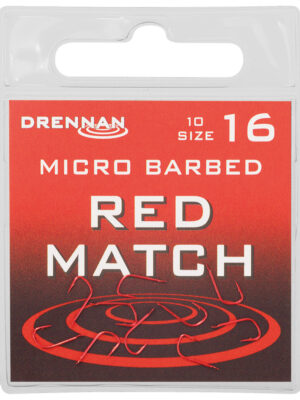 Haczyki Drennan Red Match (z zadziorem)