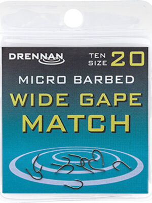 Haczyki Drennan Wide Gape Match (z zadziorem)