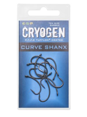 Haki karpiowe ESP Cryogen Curve Shanx z zadziorem (op. 10 szt.)