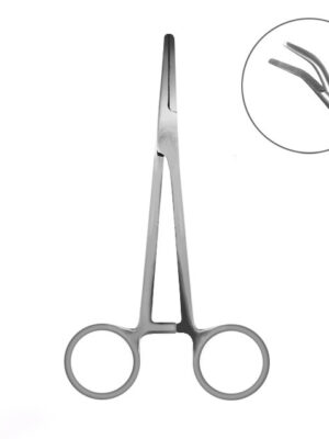 Szczypce zakrzywione Delphin 18cm