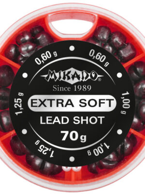 Śrut Mikado Extra Soft Lead Shot - mały zestaw B 70g (0,6g - 1,25g)