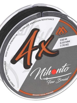 Plecionka przyponowa Mikado Nihonto Fine Braid 4x 0,06mm / 15m (czarna)
