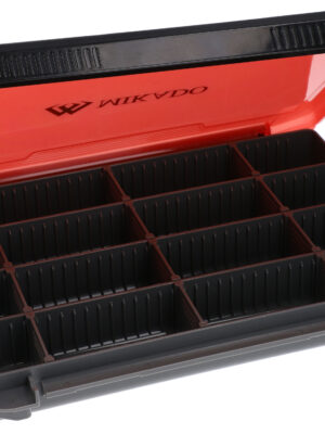 Pudełko Mikado z przegródkami UAC-H1901 - (25,5x19,5x3,5cm) - rozm. L - niebieskie